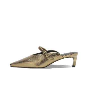 Rosa Bianca Closed Toe Slippers Women's Antique Gold