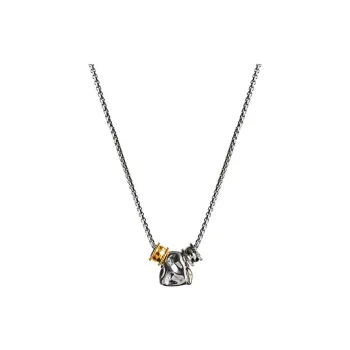 PUENTE Titanium Steel Collarbone Chain Men's