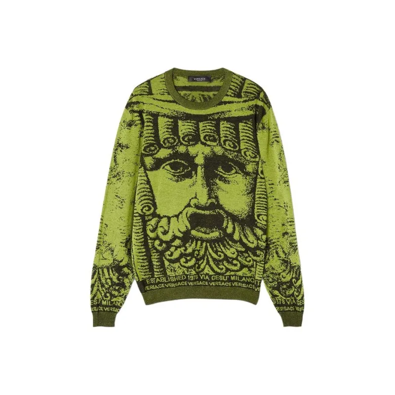 VERSACE Sweaters Men Green-0