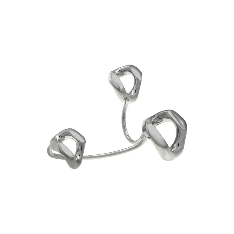 Burberry Palladium Plated Rings Women's Silver-0