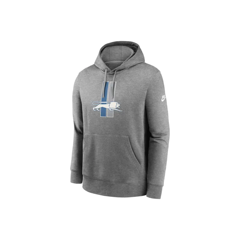 Nike Detroit Lions Rewind Club Logo Men’s Nike Nfl Pullover Hoodie-0