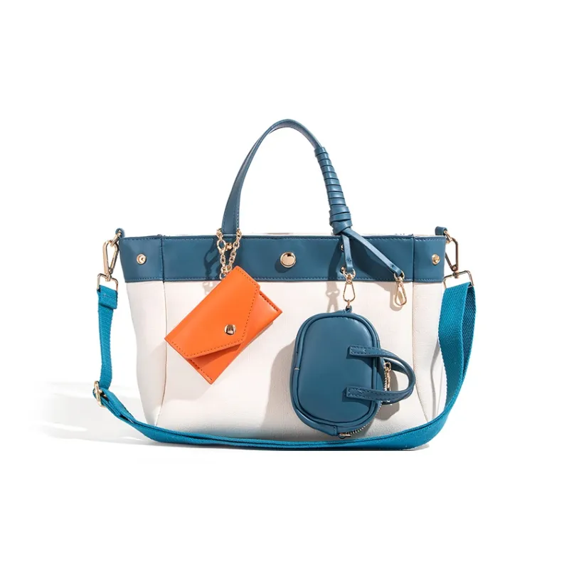 Vigno Canvas Handbag, One Shoulder, Crossbody Bag Women's Multicolor-30