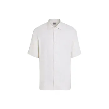 Ermenegildo Zegna Short sleeve Linen Shirt