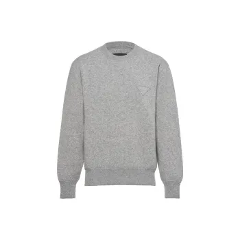 PRADA Cashmere Sweaters Men Gray