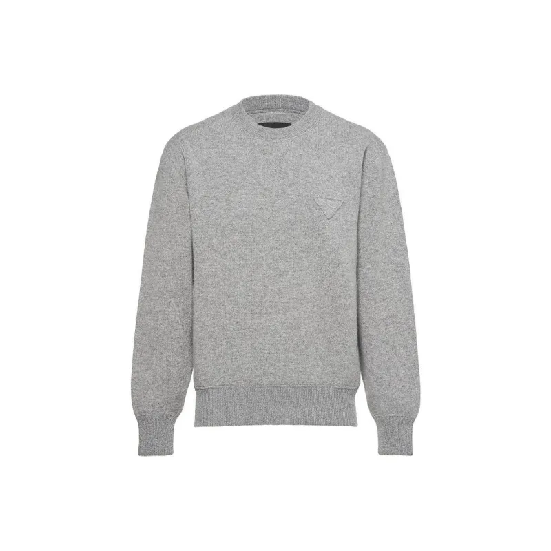 PRADA Cashmere Sweaters Men Gray-0