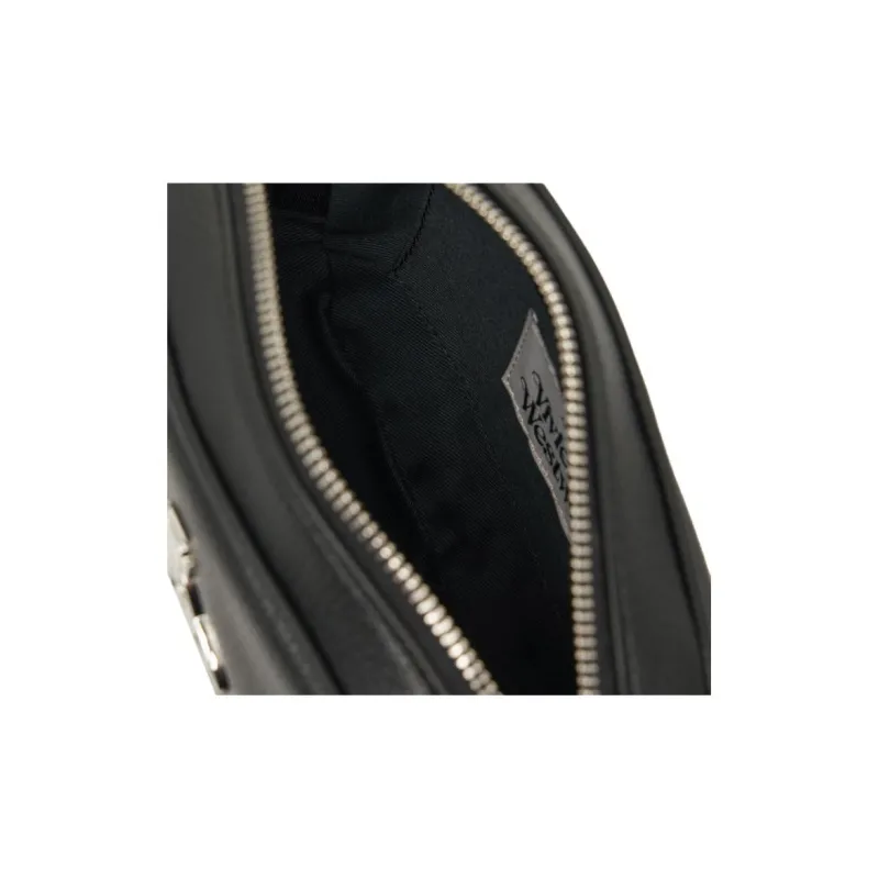 Vivienne Westwood ANNA Polyurethane Shoulder Bag Women's Black-7