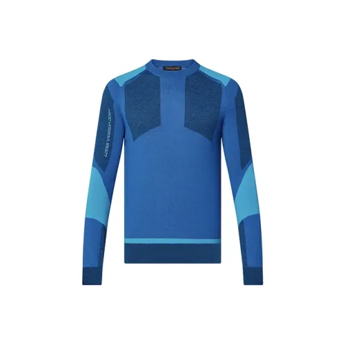 LOUIS VUITTON New Quarterly Products Of LV Sweaters Men Blue