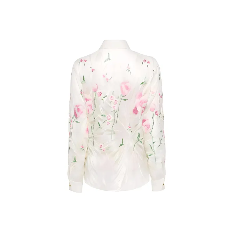 ELIE SAAB Floral-embroidered Shirt-1