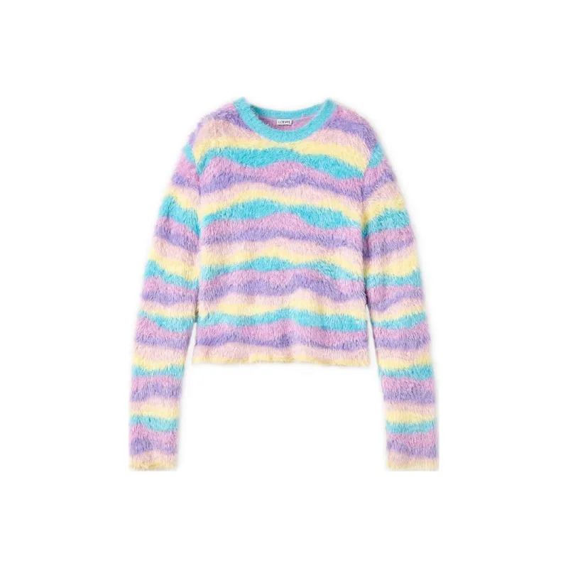 LOEWE Multicolour Stripe Knit Sweater-0