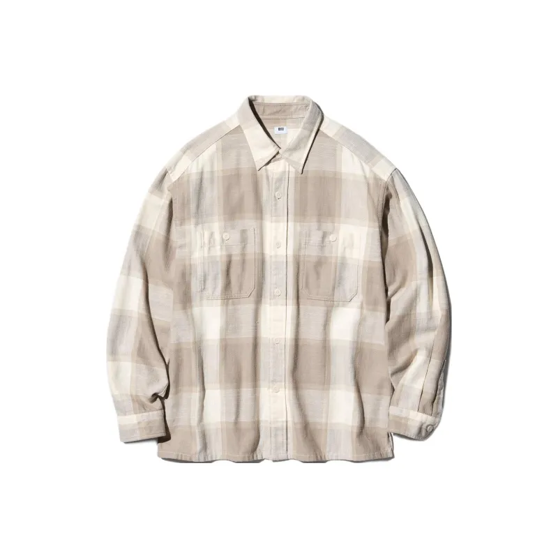 UNIQLO Shirts Unisex Dark Beige-0