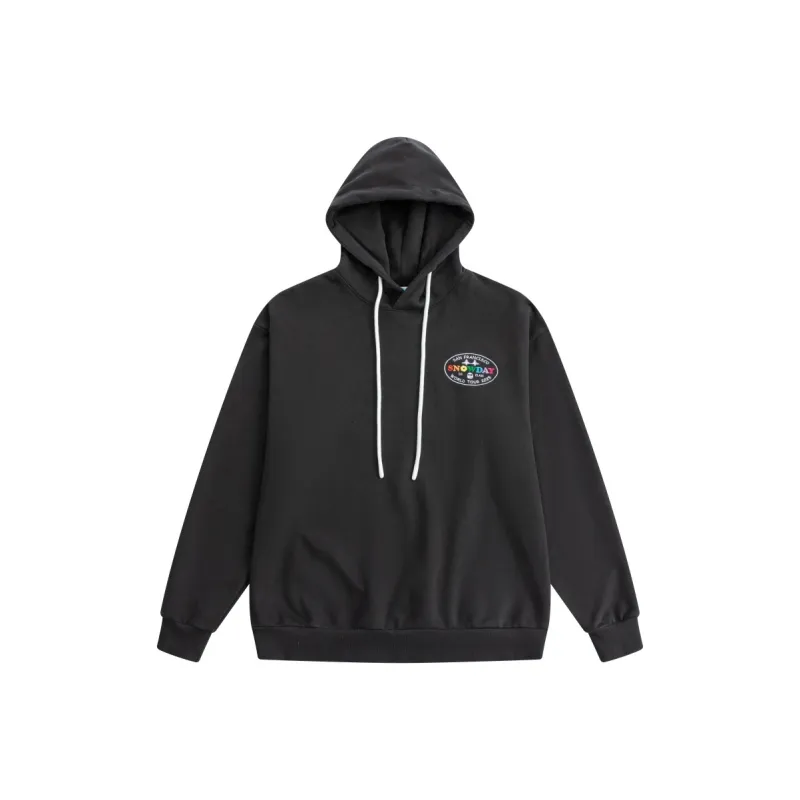 Snowday Cable Rainbow Car Hoodie Sweatshirt Unisex Black-0