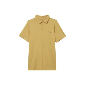 Columbia Yellow Tech Trail T Shirt Sun Protection Polo Shirt Men's Yellow