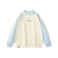 Cream Apricot & Blue