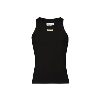 Maison Margiela Ribbed Knit Sleeveless Top