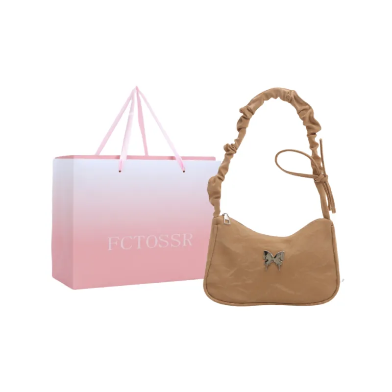 FCTOSSR PU Shoulder Bag Women's White/Silver/Black/Khaki/Brown-25