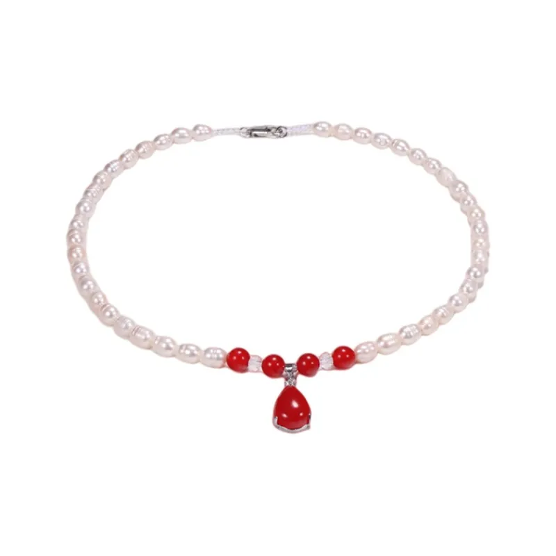 Andaozi Pearl Necklaces Women's-3