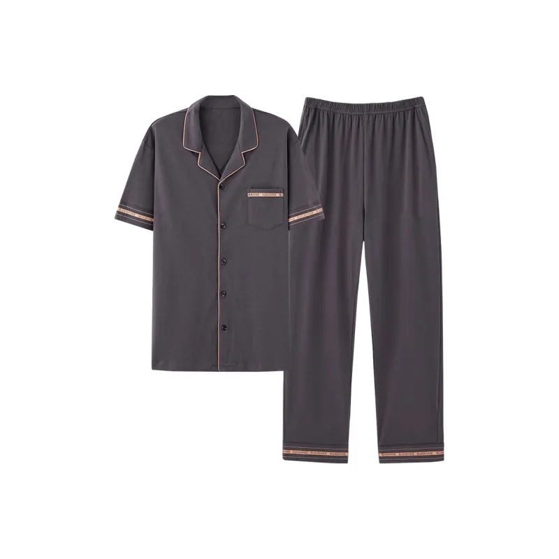 MIIOW Pajama Set Men's Steel Blue-8
