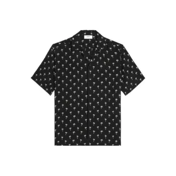 CELINE Hawaiian Shirt In Printed Viscose