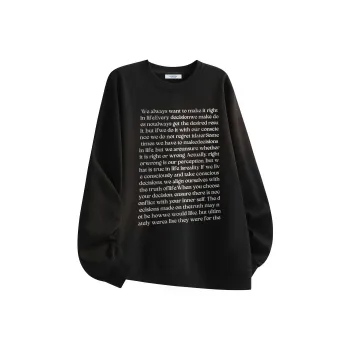Kepu Crew Neck Thin Fleece Lined Hoodies & Sweatshirts Unisex