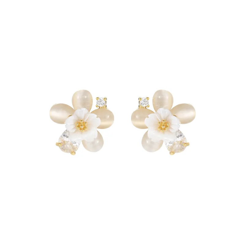 BING STUDIO Copper Stud Earrings Women's-0