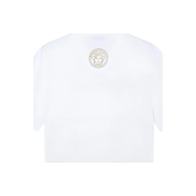 VERSACE T-Shirts Women's White Gold-3