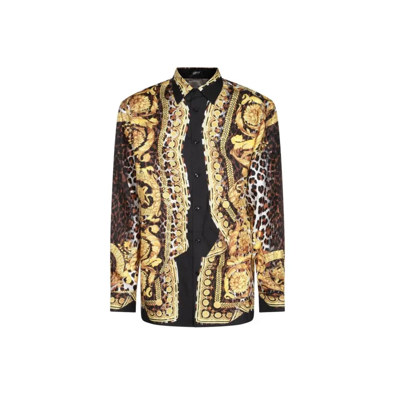 VERSACE Barocco Printed Button Up Shirt-0