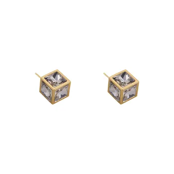 FANGFANGMARCEAU Czech Drills Stud Earrings Unisex