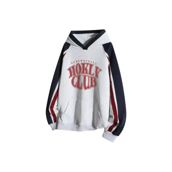 HOKLV Sweatshirt Unisex Navy Blue & White Gray