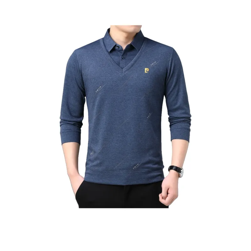 PIERRE CARDIN Sweater Men's Cyan Blue-4
