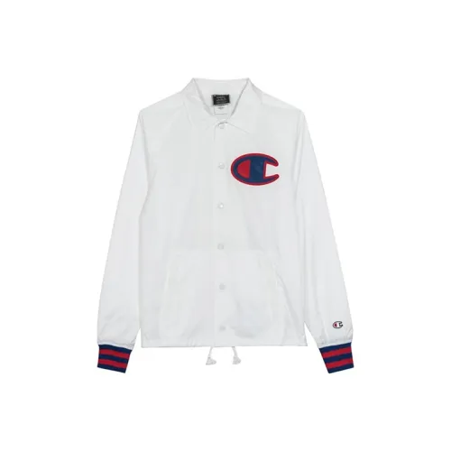 Champion Jacket US Version Unisex White