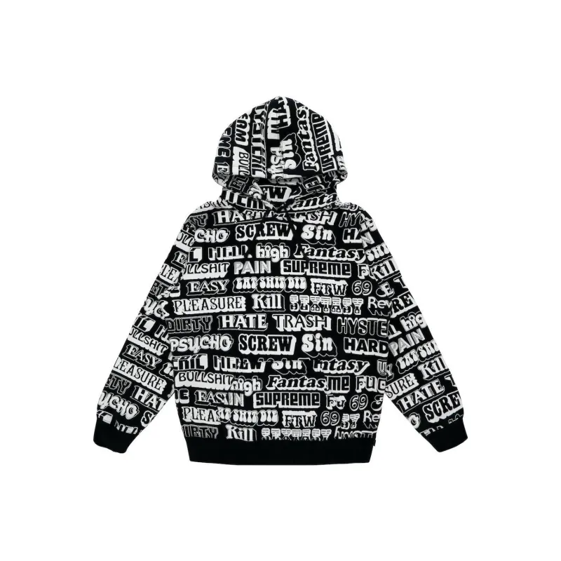 Supreme Hysteric Glamour Text Hoodie-0