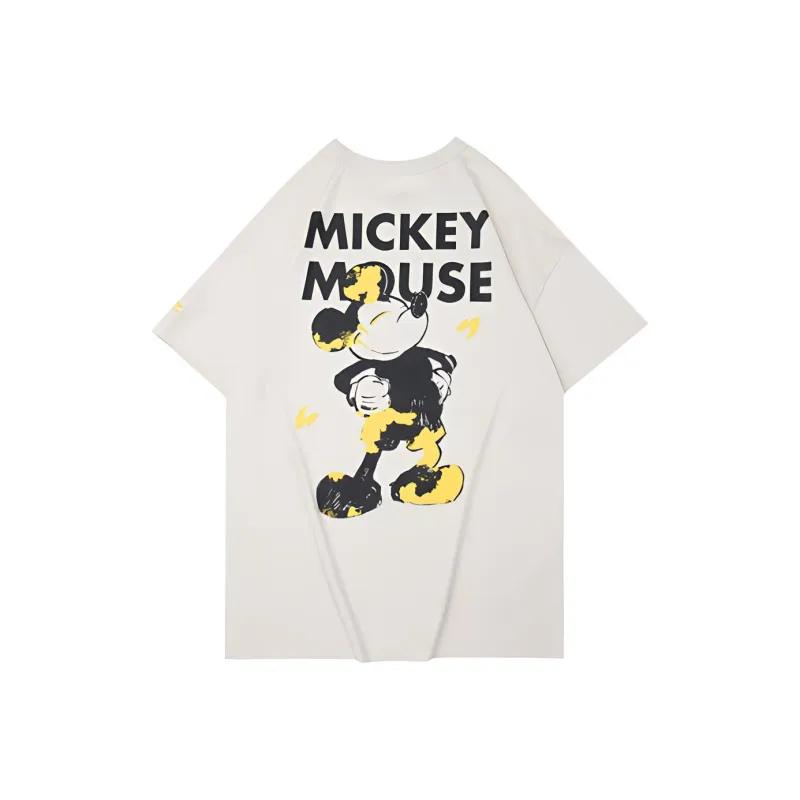 LiNing x Disney Drop Shoulder Sleeve T Shirt Women's Pearl White-1