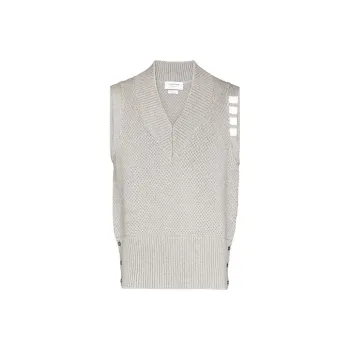 THOM BROWNE 4 Bar V neck Vest