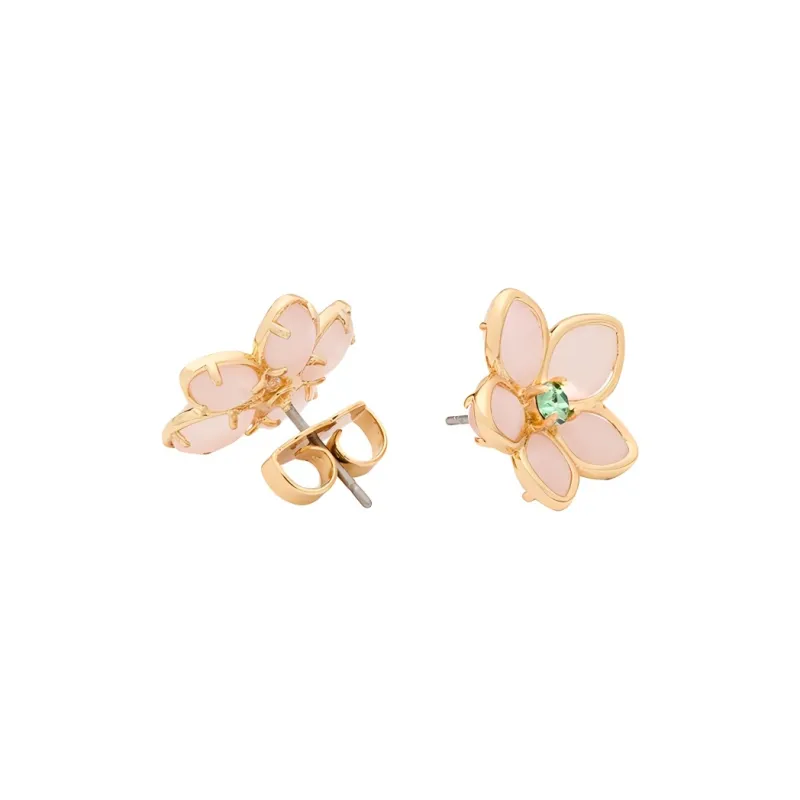 Kate Spade Furong Stone, Copper Stud Earrings Women's Pink-1