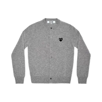 CDG Play Sweater Unisex Light Gray