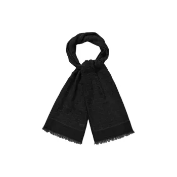 FERRAGAMO Cotton Shawls Unisex Black