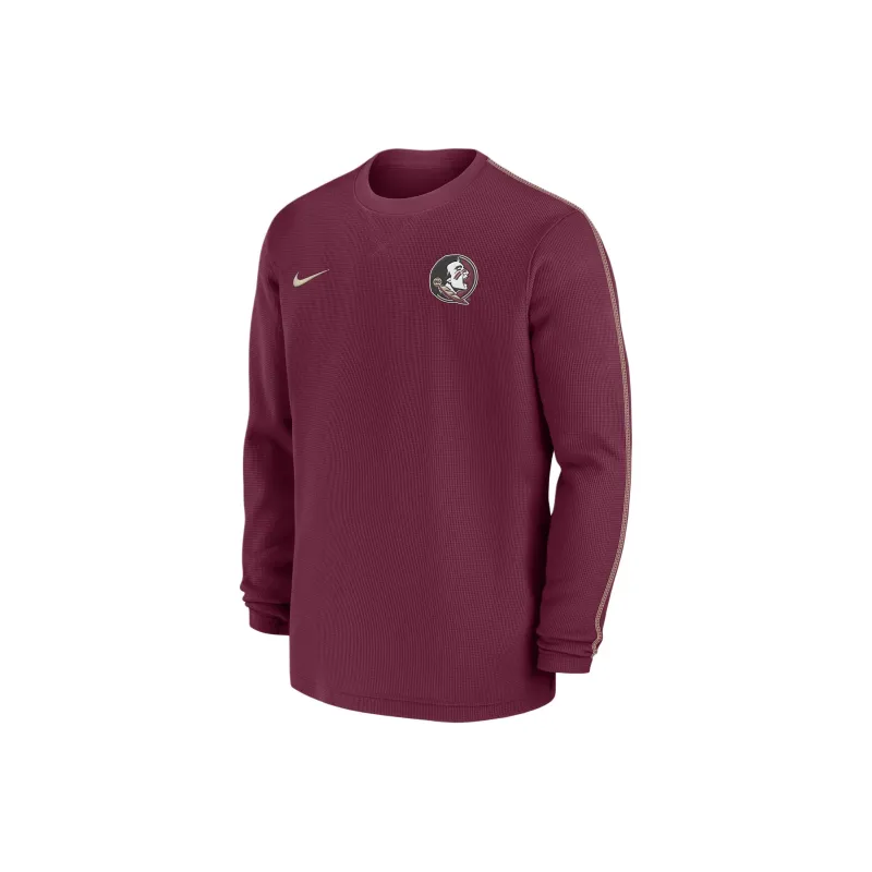 Nike Florida State Seminoles Sideline Coach Men's Nike College Long Sleeve Top-0