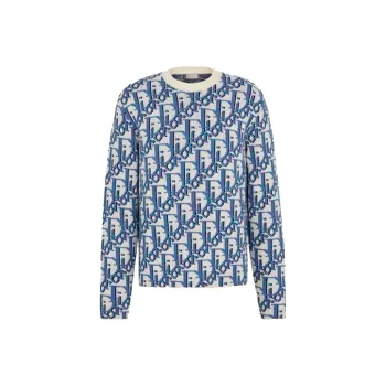 DIOR x Stussy Cashmere Sweater Men's Blue