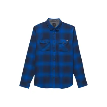 Vans Monterey Long Sleeve Shirt Shirt Men's Dress Blue