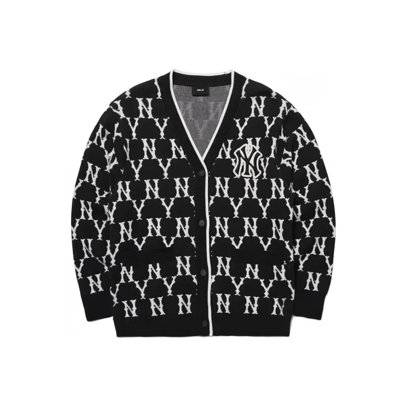 MLB Old Flower Knitwear Unisex Black-0
