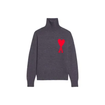 AMIPARIS Paris Ami De Coeur Roll Neck Jumper