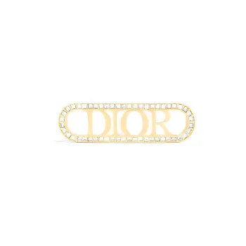 DIOR Crystal Brooches Women's Gold