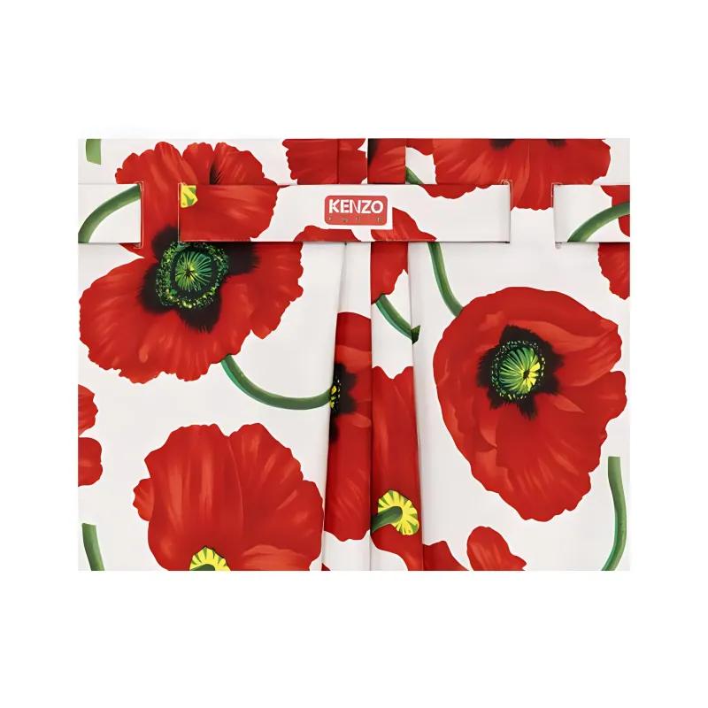 KENZO Poppy By Nigo Women's Skirt White Red-2