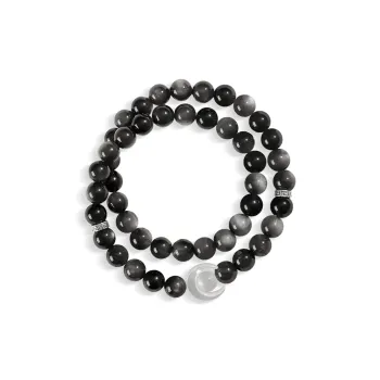 OSSINMI Glass Cat Eye Bracelets Unisex