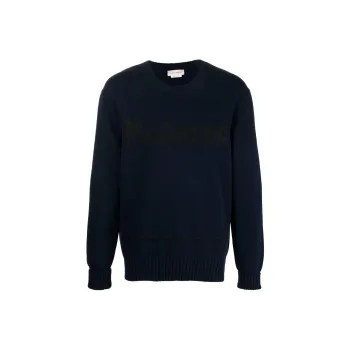 Alexander McQueen Graffiti Logo Intarsia Jumper