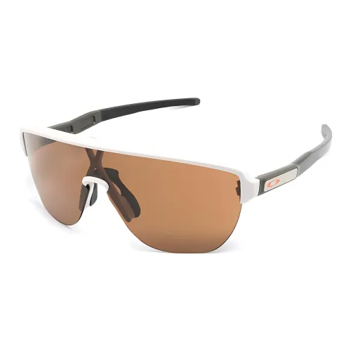 Oakley Acetate Irregular Shape Sunglasses Men's White
