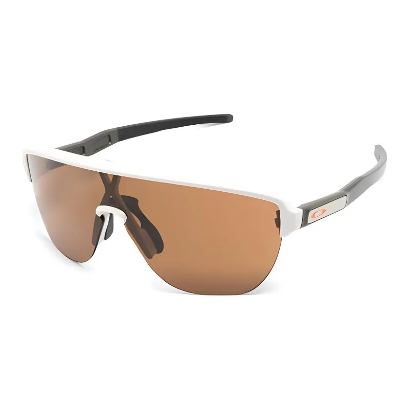 Oakley Acetate Irregular Shape Sunglasses Men's White-0