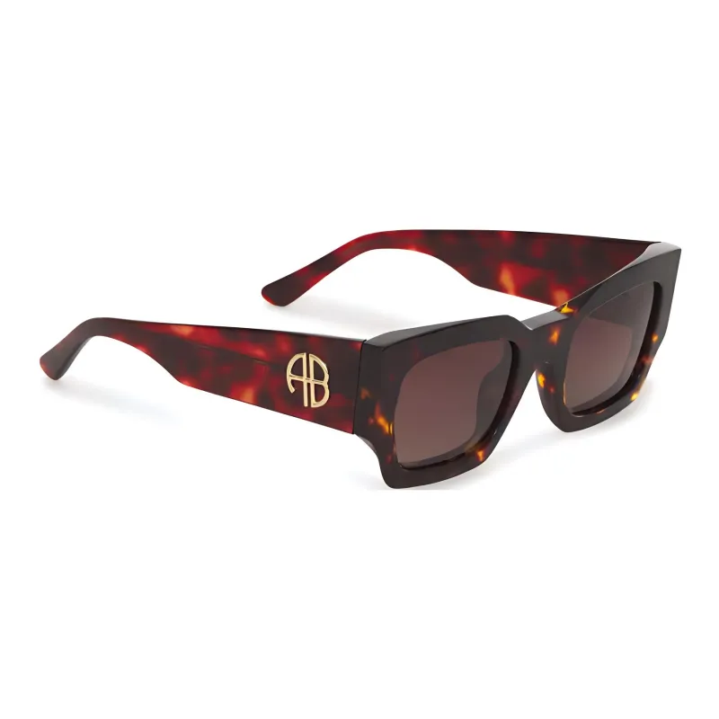Anine Bing Indio Rectangle-frame Sunglasses-2