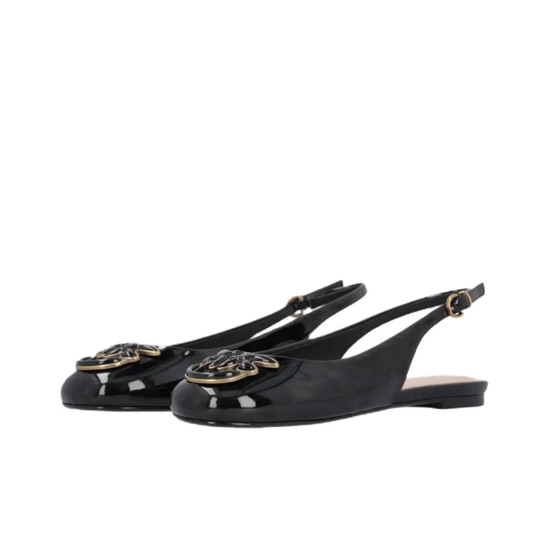 PINKO Slingback Casual Single Shoes Women's Black-4