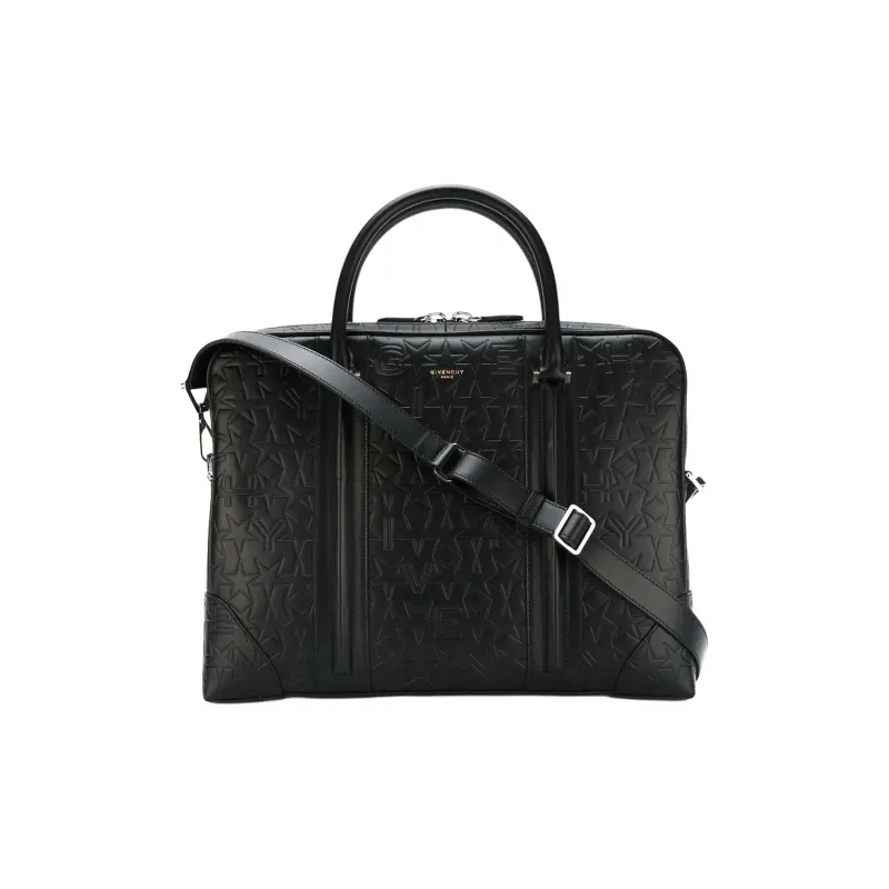 Givenchy Calfskin Briefcase Men's Black-0